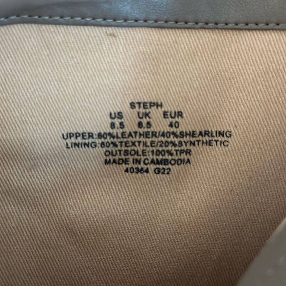 Lauren Ralph Lauren Steph Women’s Taupe Suede Shearing Trim Booties - Picture 4 of 10